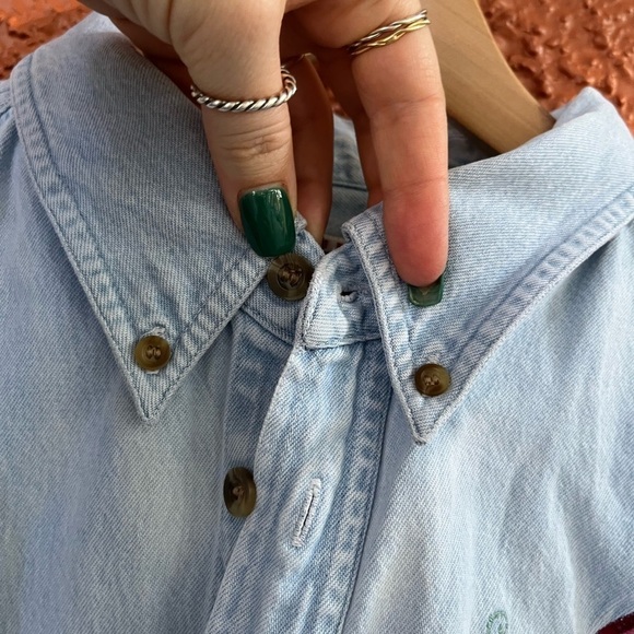 Wons Wear Denim Shirt Button Up Embroidered Birdhouse Theme. Size 2XL - Picture 6 of 8